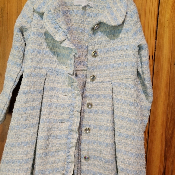 Kids Blue and Gray Coat - Picture 10 of 13